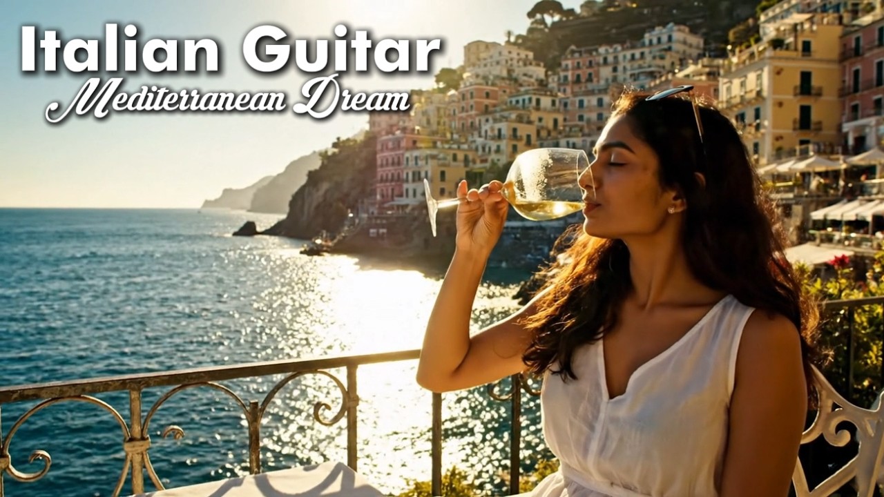 🇮🇹 Italian Vibes & Mediterranean Music 🎶 | Relaxing Guitar on the Amalfi Coast & Lake Como 🌊☀️