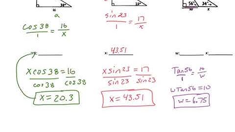 Geometry Chapter 8 Review Video Key
