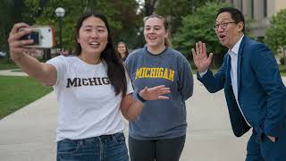 Michigan Students and Leaders Welcome Santa Ono to Ann Arbor