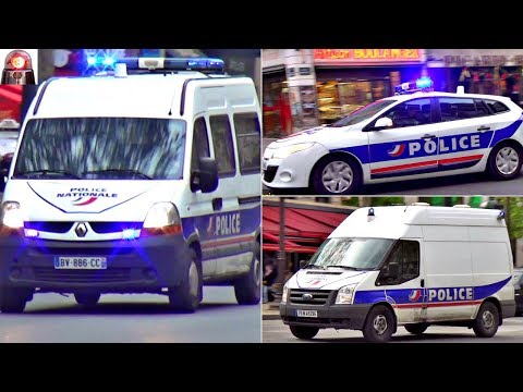 Fourgon de Police avec Sirène Américaine // Paris Police Van