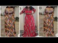 How to make maxi circle dress//How to make elastic waist dress//DIY(Cutting and stitching)