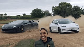 Lamborghini vs Tesla Off-road challenge