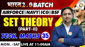 Set Theory-02 Airforce, Navy, ICG | Complete Maths for Airforce X Group | Airforce