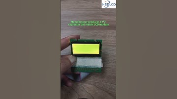 1202 character dot matrix LCD module, yellow and green. #electronic