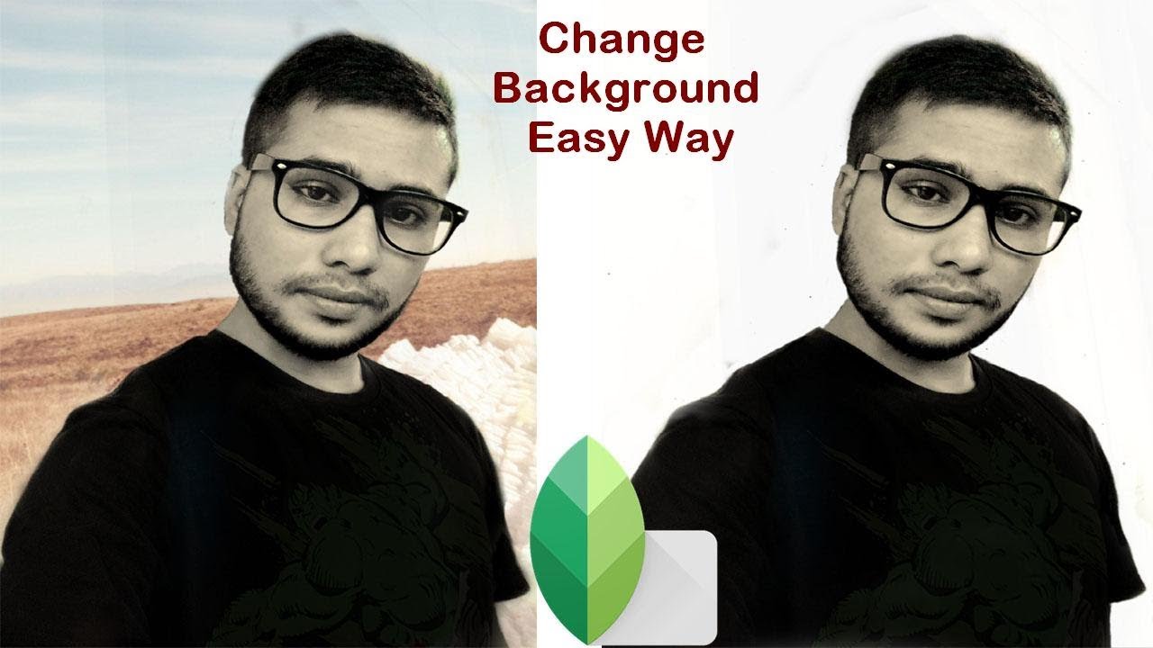 How to change photo background in snapseed | background change manipulation  in snapseed - YouTube