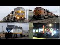 All over norcal railfanning 12223  up  bnsf  amtrak  foreign power  caltrain holiday train