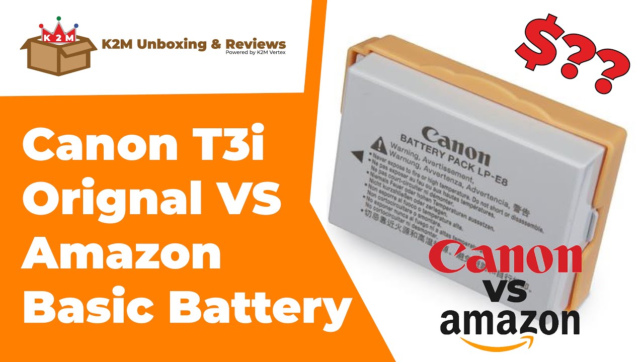 Canon DSLR T3i Battery VS Amazon Basic Battery | Which one is Best (