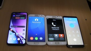 Incoming call&Outgoing call at the Same Time Realme c35+Samsung Galaxy A8 plus+Note 2 miui+ Note 1