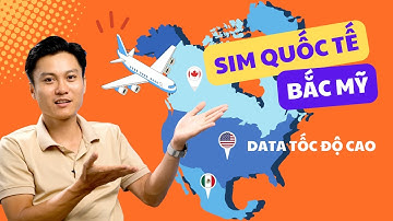 Sim Quốc Tế 3 nước Mỹ - Canada - Mexico DATA 4G/5G Tốc độ cao
