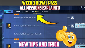 C1S1 Week 3 Royale Pass Mission Explained || Season 1 Week 3 All RP Missions Explained | C1S1 Week 3
