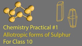 Chemistry Practical 1 | Class X | New Book | Allotropic forms of Sulphur | Online SFS