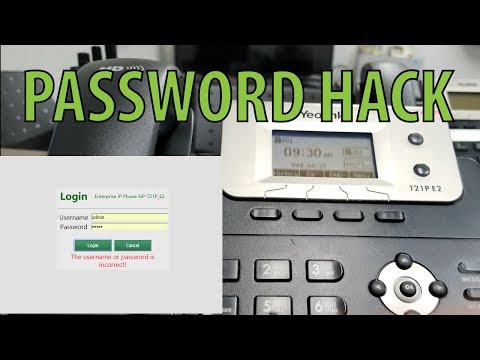 Yealink Sip Phone Reset Factory Password - Hack - Locked Out Yealink Sip Phone Reset Factory Password - Hack - Locked Out