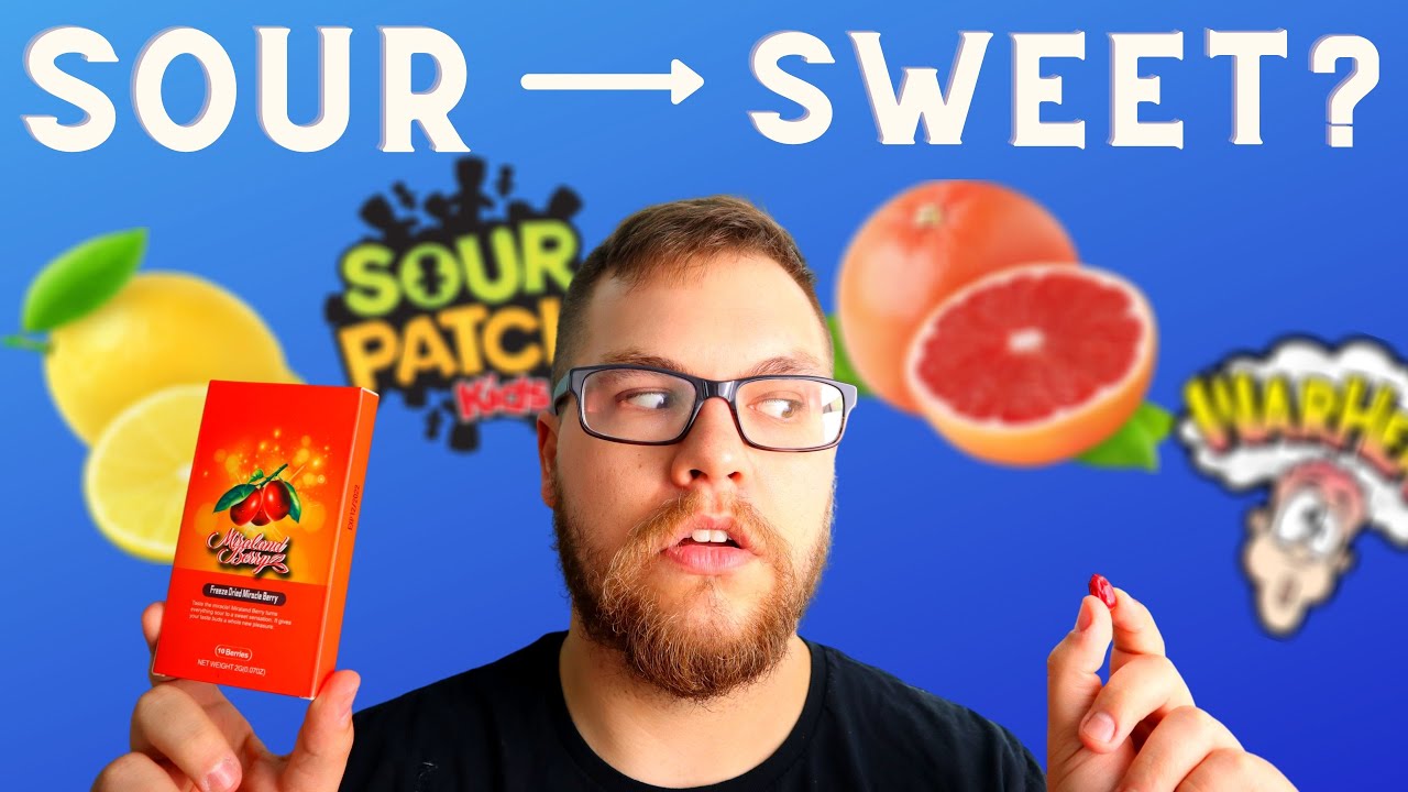 This Berry Turns SOUR to SWEET (Miracle Berry Flavor Tripping Taste Test)  |  Side Quest Guys