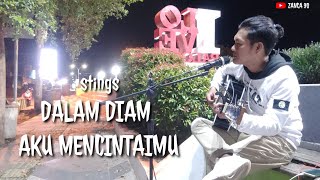 Lagu Malaysia by stings [DALAM DIAM AKU MENCINTAIMU] cover akustik di taman palopo city