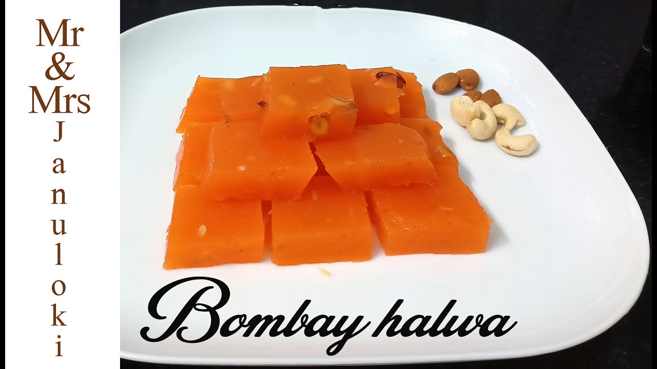 Bombay halwa recipe Indian sweet recipe Corn flour halwa YouTube