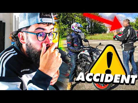 LE PIRE MONITEUR DE MOTO ECOLE ! (accident)