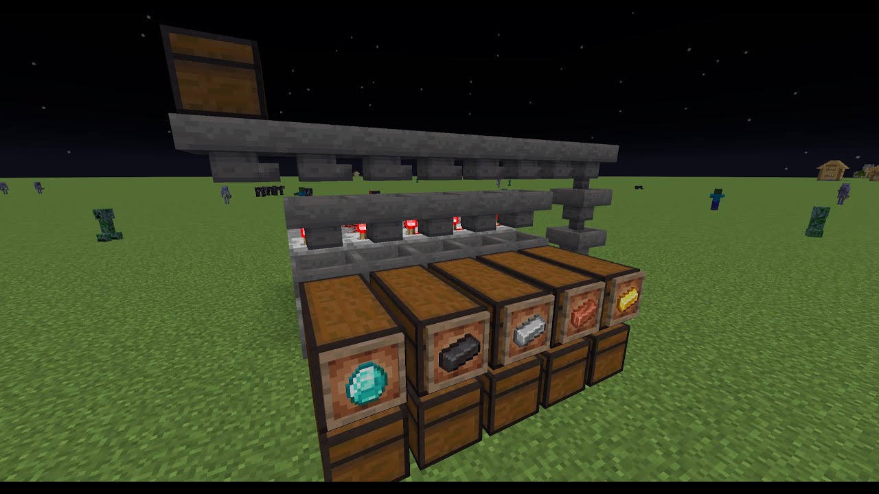 Minecraft auto sorter tutorial - YouTube