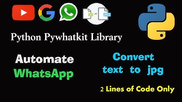Pywhatkit Python Library | Schedule or send Whatsapp message automatically |#Python