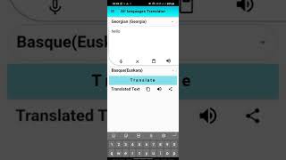 Languages translation app screenshot 1