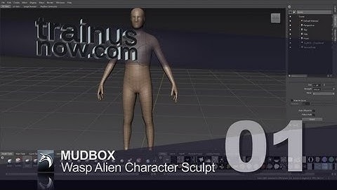 Mudbox WaspAlienCharacterSculpt 01