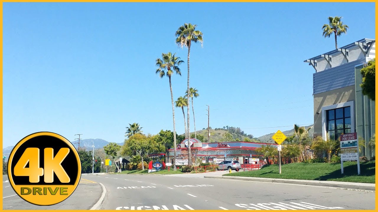 Driving Tour of Foothill Blvd (Claremont to La Verne) [4K]