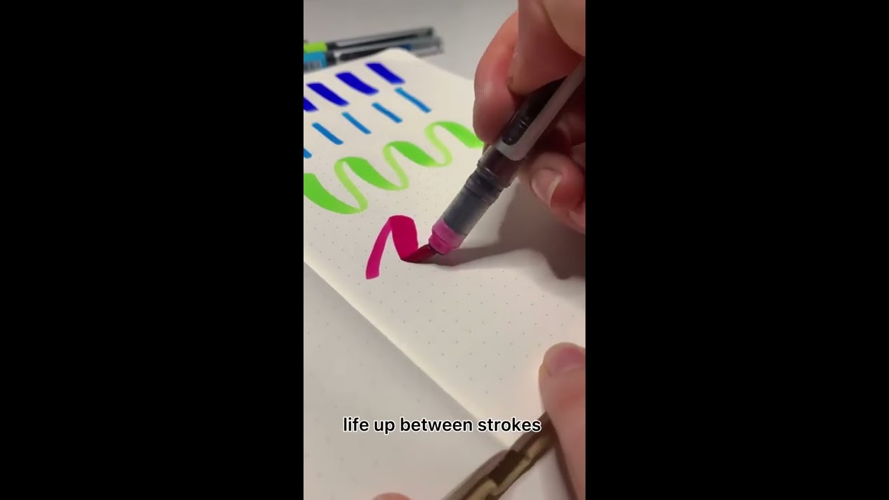 How To Do Calligraphy With Brush Pens SUPER EASY BEGINNER LETTERING TUTORIAL Shorts
