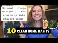10 HABITS TO ALWAYS HAVE A CLEAN HOUSE