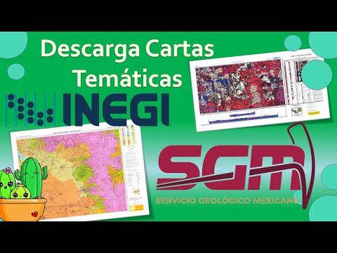Descargar mapas temáticos de INEGI y el SGM