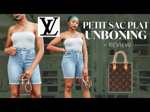 Louis Vuitton Sac Plat BB unboxing, What fit inside