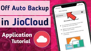 How to Off Auto Backup on JioCloud App