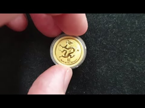 AUCTION #64: Perth Mint 2012 Lunar Dragon 1/10oz Gold Coin