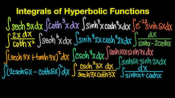 Integrals of Hyperbolic Functions (Live Stream)
