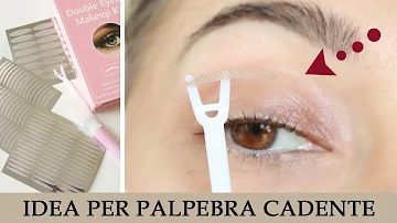 Come mettere adesivi per palpebre cadenti?