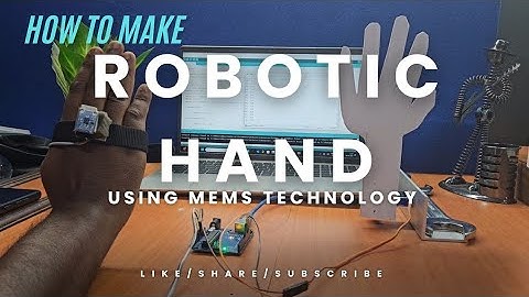 The MEMS Robotic Hand✋️/Hand gesture Arm  #youtubevideo #roboticarm
