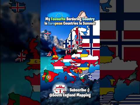 My Favourite Bordering Country In Europe in 2026! #shorts #mapping #geography #history #europe #edit