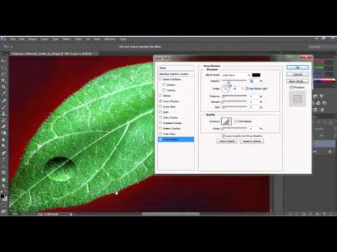 how to make a water drop effects   photoshop cs6   YouTube 360p