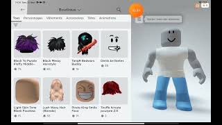 j'ai changé mon skin sur roblox et le nom il est beau