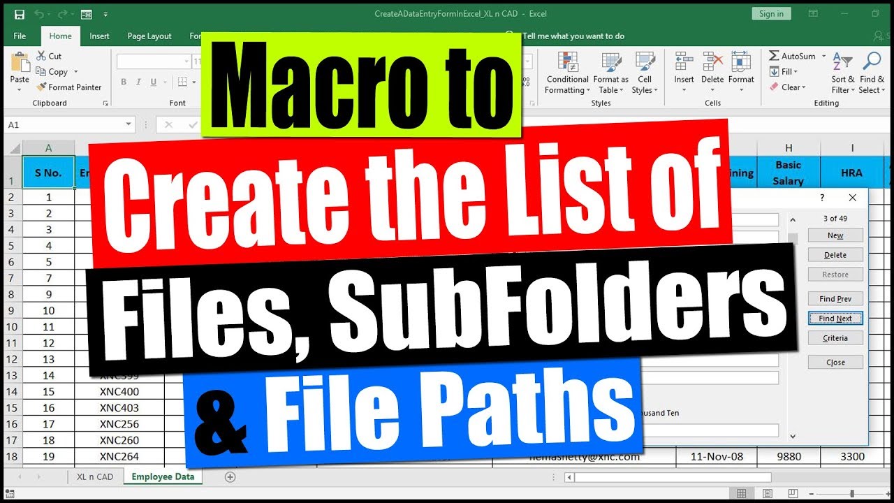 Get list files. SFX-macros 1.0.1.87.