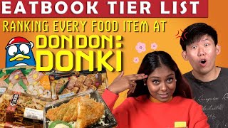 Ranking Every Food Item From Don Don Donki | Eatbook Tier List | EP 8
