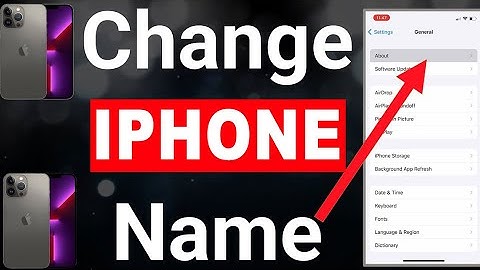 How To Change Name On iPhone - Easily Change Your iPhone Name(2024)!