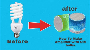 How To Make A Amplifier From old CFL Bulb ||Diy Project || Homemade || sk__07__creations ||