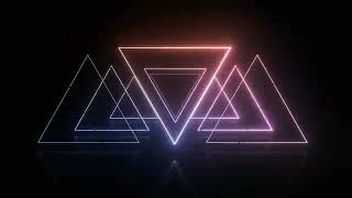 4k Colored Neon Triangles  1