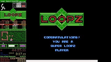 Loopz NES (Game C, Level 50) speedrun in 44:23 (World Record)