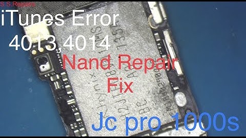 Iphone 6 Error 4013,4014 Nand ic Repair fix Jc pro 1000s Programmer