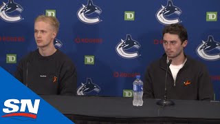 Full Elias Pettersson and Quinn Hughes Press Conference