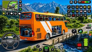 Extreme Double Decker Bus Parking & Driving Gameplay | Android Bus Simulator 2026 screenshot 1