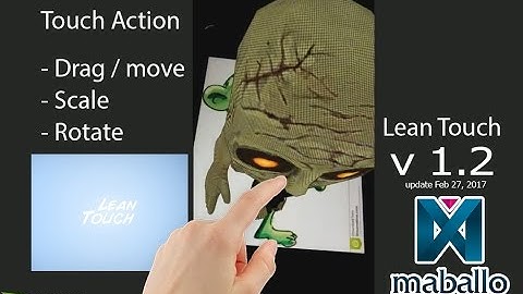 Augmented Reality: Scale and Move Object Using New Lean Touch v1.2