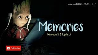 Maroon 5 - Memories ( Lyric )