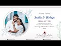 Sachin   thobiya  kerala christian wedding  live  dhrisya wedding studio  2024