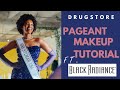 DRUGSTORE Pageant Makeup tutorial for BIPOC ft Black Radiance Cosmetics